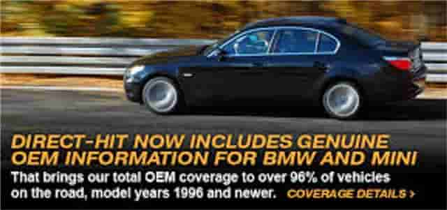 Direct Hit now includes BMW OEM electrical repair information